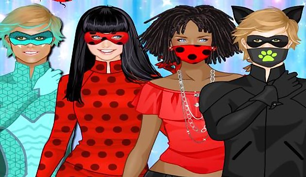 Милая одевалка для Леди баг