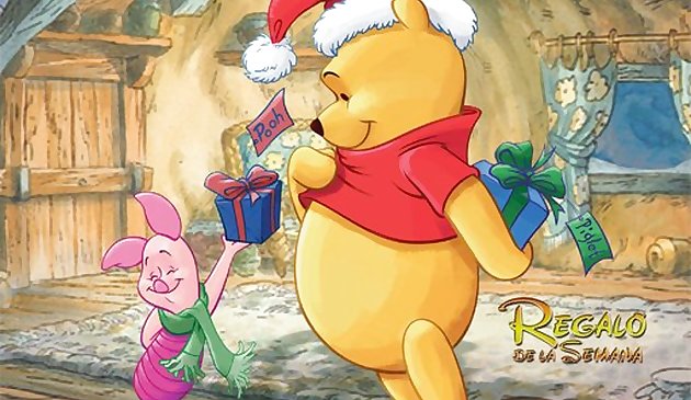 Winnie, o Quebra-Cabeça de Natal de Pooh