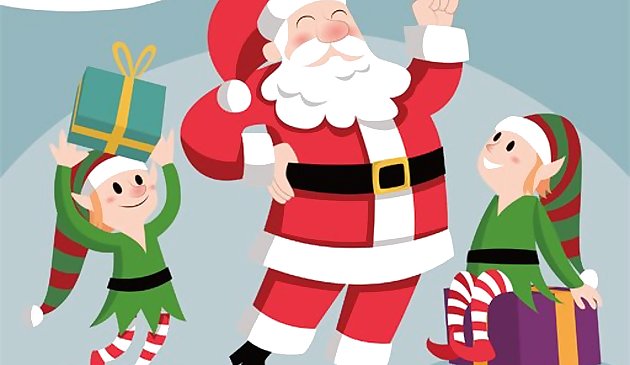 Санта Счастливого Рождества пазл