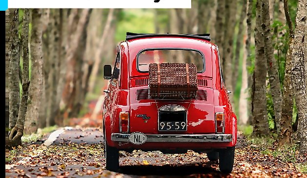 Старомодный Фиат 500 пазл