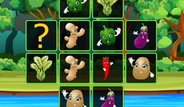 Овощи матч карточек