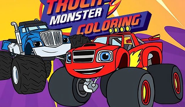 Libro para colorear de Blaze Monster Truck