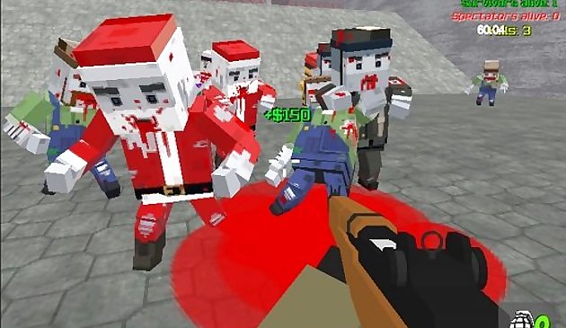 Пиксельные войны Апокалипсис зомби блочный бой