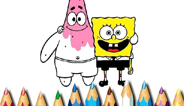 BTS Спанчбоб раскраска