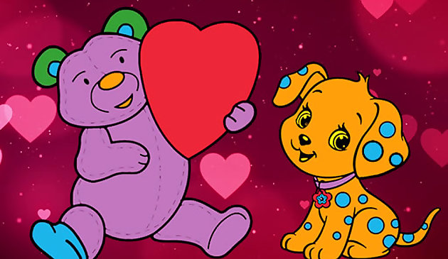 Питомцы Валентина книжка-раскраска