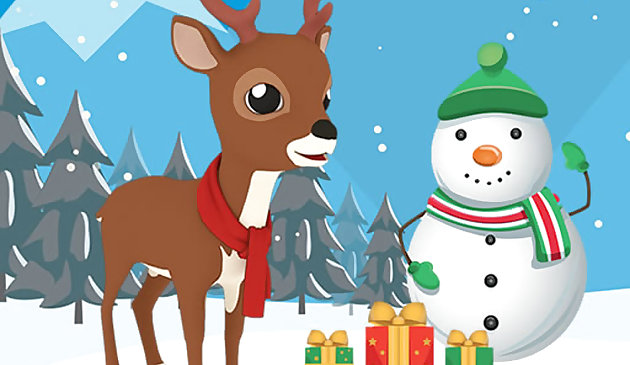 Рождественский олень пазл