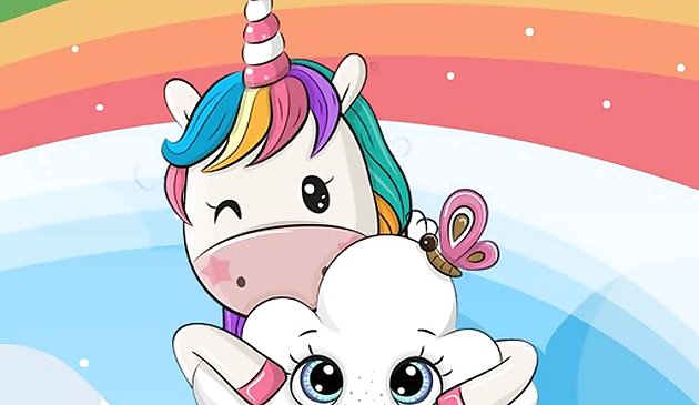 Милый единорог пазл