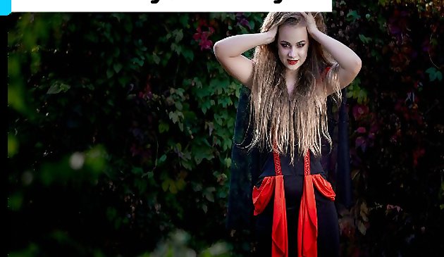 Хэллоуин волшебница пазл