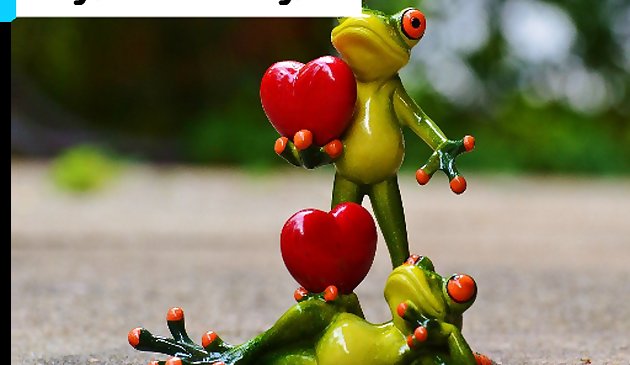 Kurbağanın Aşk Çifti Yapbozu