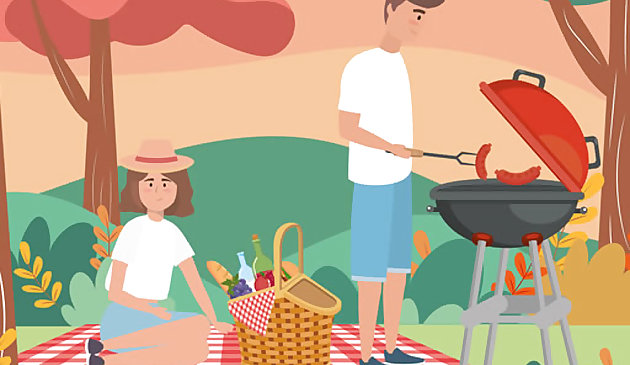 Барбекю пикник скрытые объекты