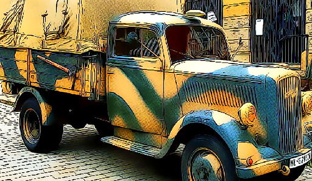 Армейские грузовики пазл