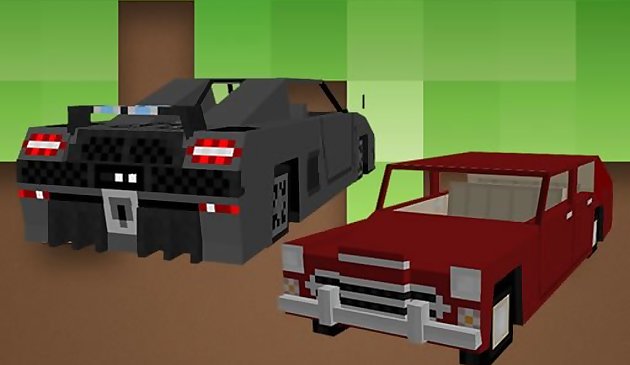 Автомобили Minecraft пазл