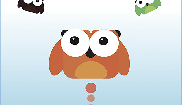 Сова прыгает