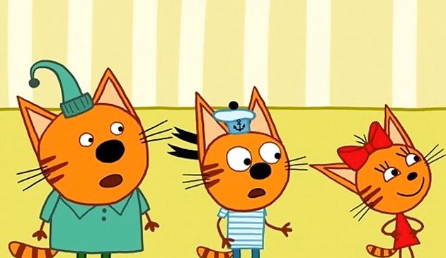 Три кота коллекция пазлов