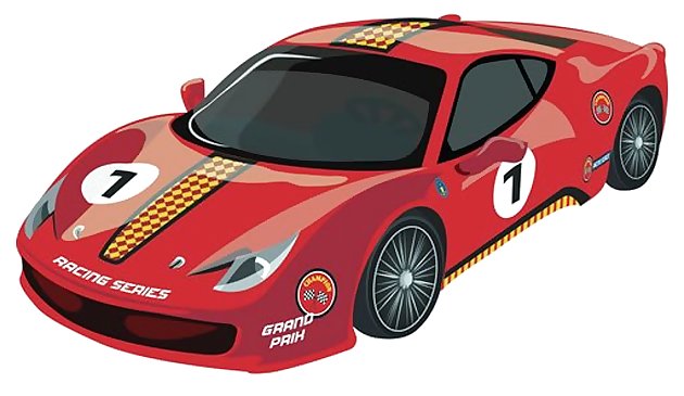 Спортивные автомобили раскраска