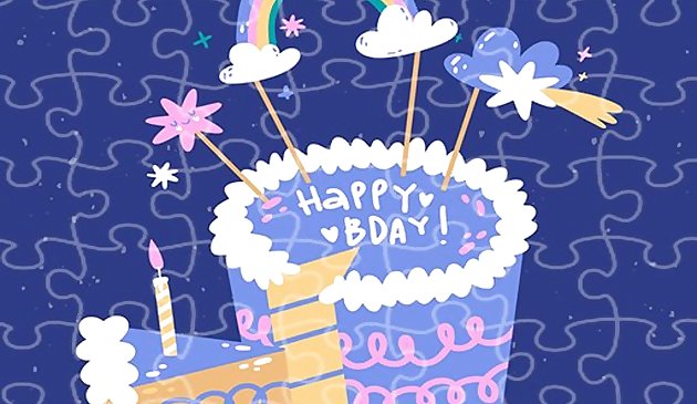 С Днём Рождения пазл