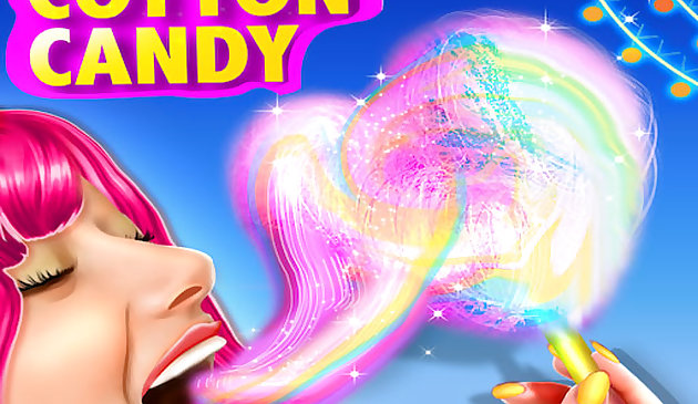 Радужная сладкая вата