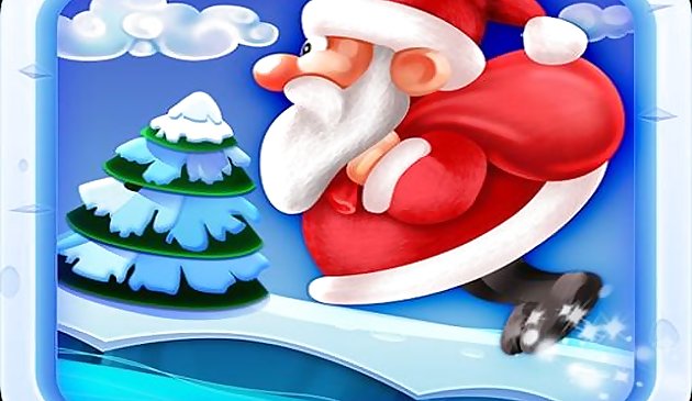 Санта Рождественский прыжок