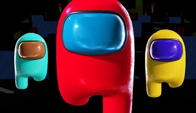 Амонг Ас ночная гонка