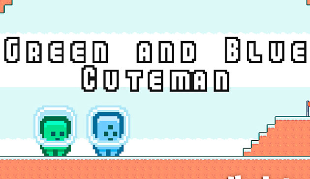 Зелёный и синий человечек