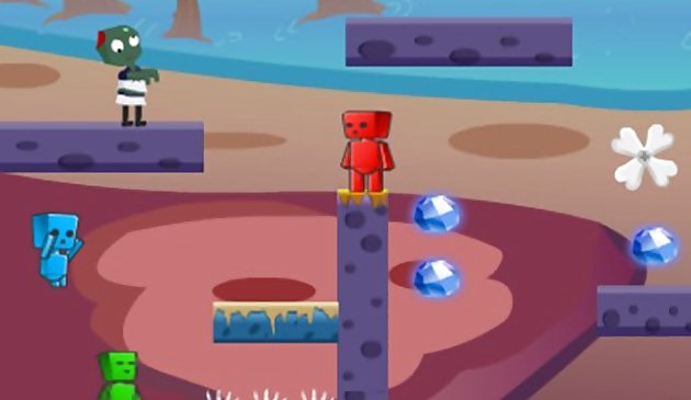 Мальчик огонь и девочка вода в мире зомби