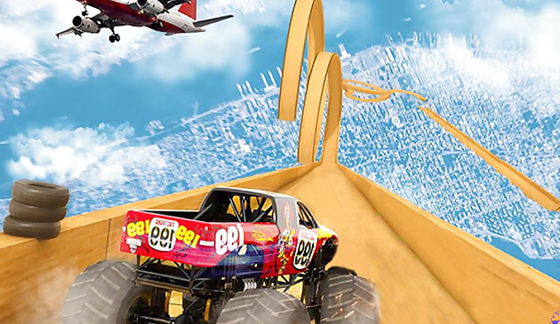 Невозможный Монстр грузовик 3D трюк