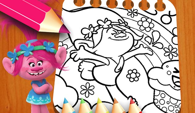 Тролли книжка-раскраска