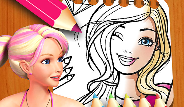 Кукла Барби книжка-раскраска