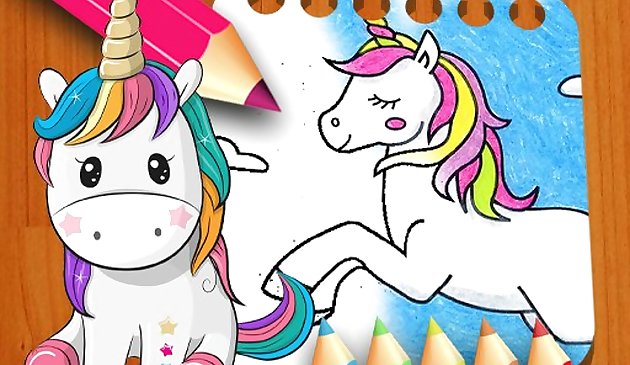 Единорог книжка-раскраска