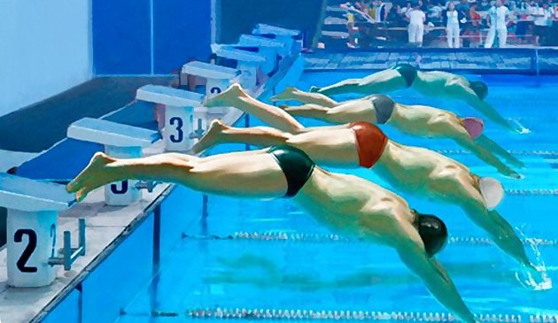 Бассейн гонка