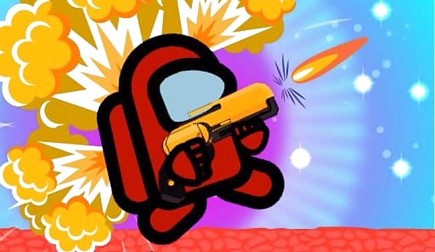 Амонг Ас командир Стрелять в зомби