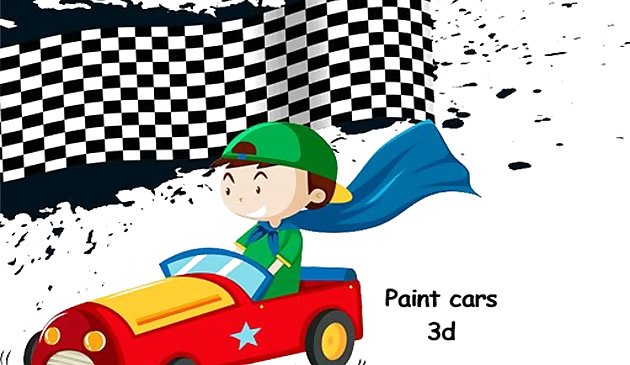 รถยนต์ 3D สีตามหมายเลข