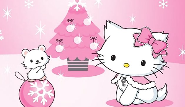 Teka-teki Jigsaw Natal Hello Kitty