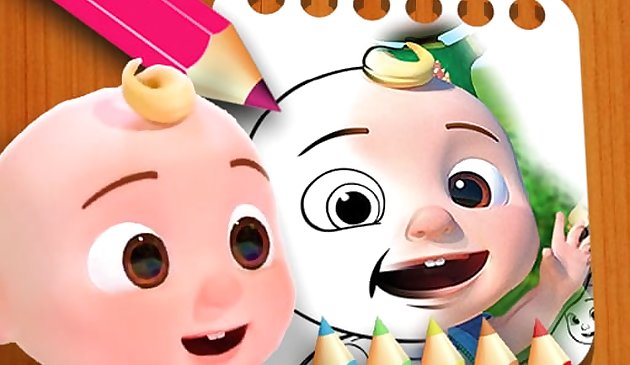 Cocomelon Coloring Book - free online game : Puzzle : INFOX Games