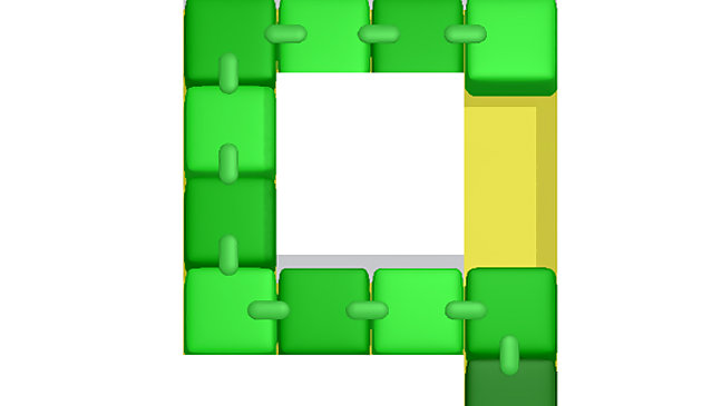 Змейка 3D искусство мозаики