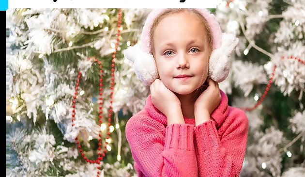 Милая девушка Рождество пазл