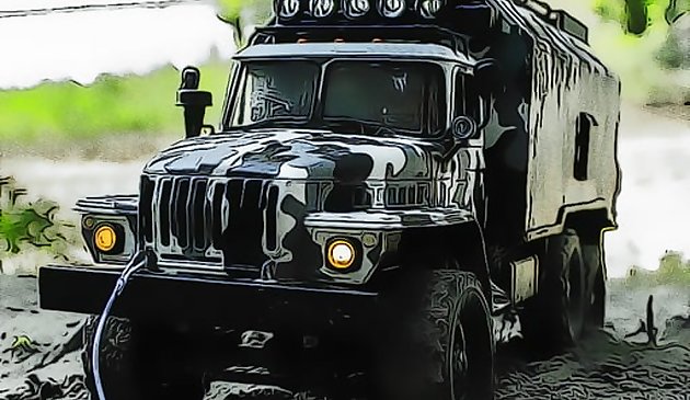 Вождение внедорожного грузовика пазл