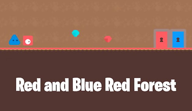 빨간색과 파란색 빨간색 숲