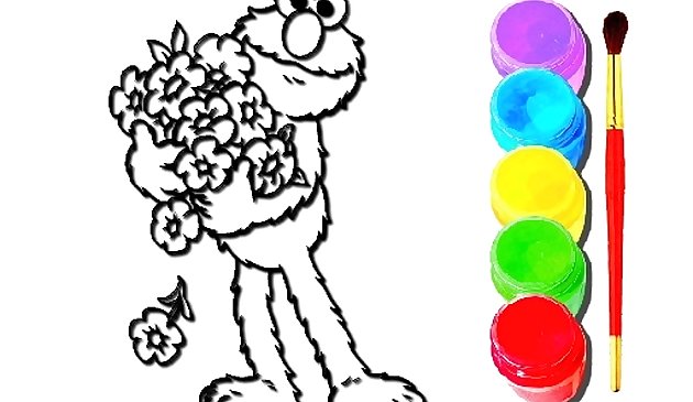 Libro para colorear de Elmo