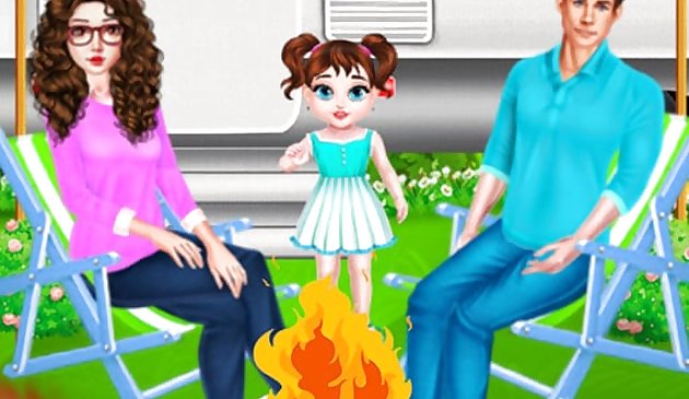 Малышка Тейлор кемпинг на ферме