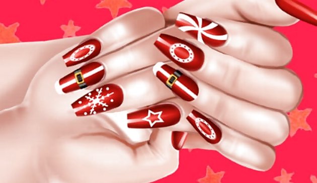 Рождественская мода салон ногтей