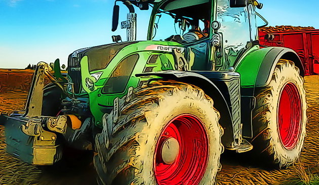 Puzzle de tracteur agricole