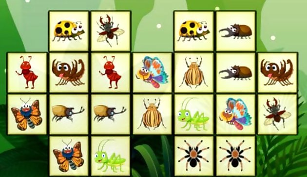 Соедините насекомых