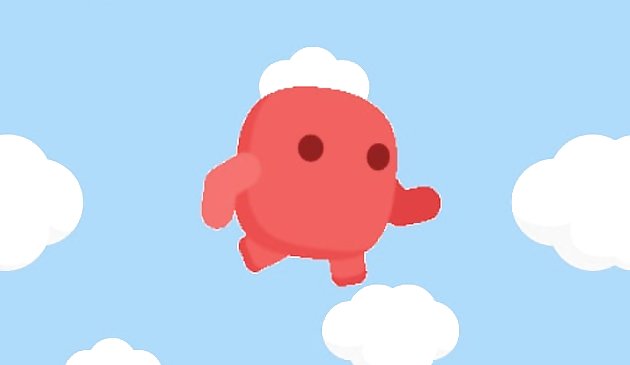 Красный человек прыгает
