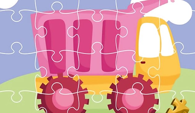 Милые детские грузовики пазл