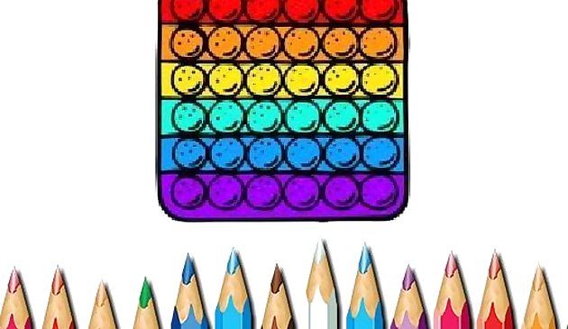 Поп ит книжка-раскраска