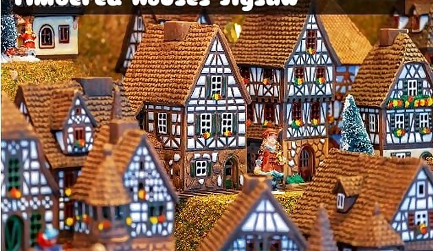 Деревянные дома пазл