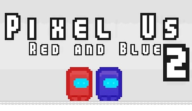 Pixel Us Vermelho e Azul 2