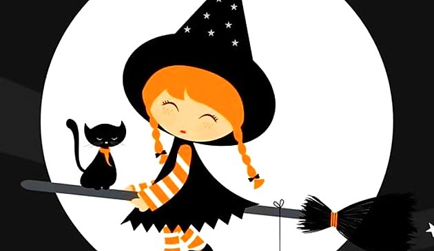 Милые ведьмы Хэллоуина пазл