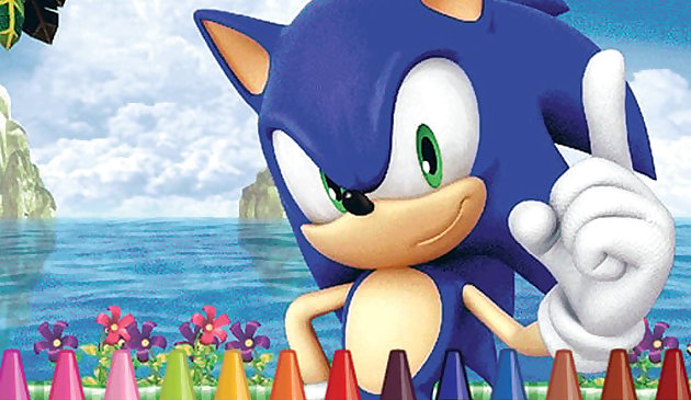 Соник раскраска